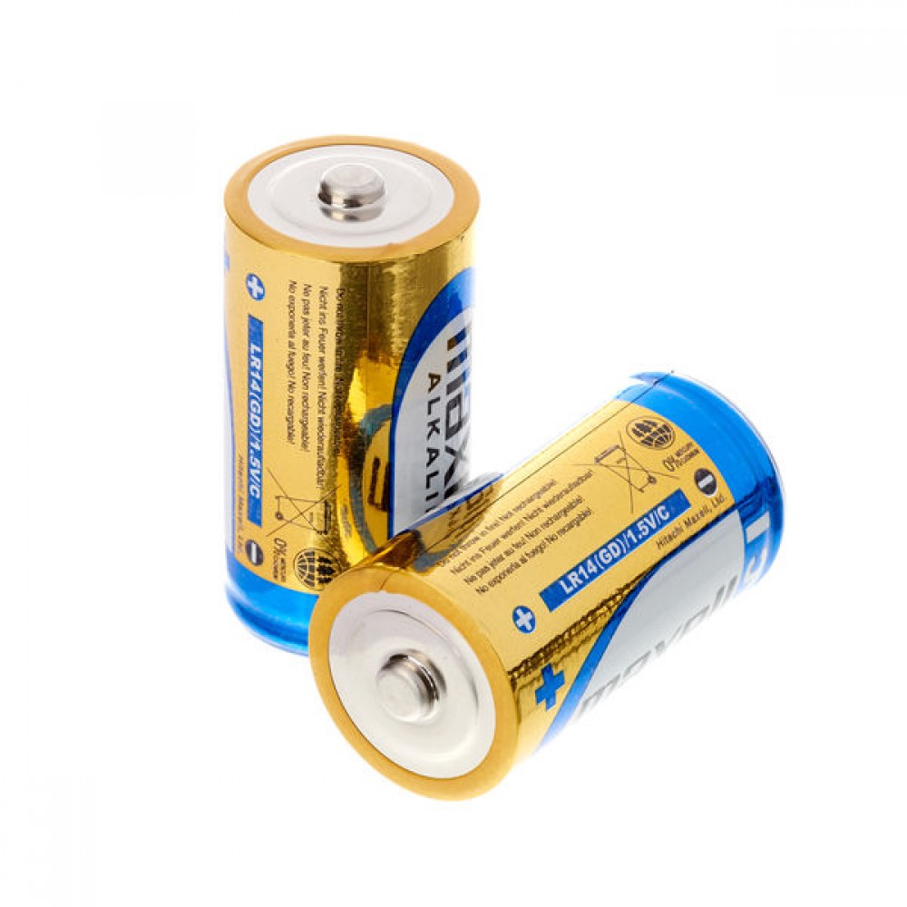 MAXELL BATTERIES BABY C ALKALINE 2 PACK BATTERY 1.5 V LR14 ΜΠΑΤΑΡΙΕΣ